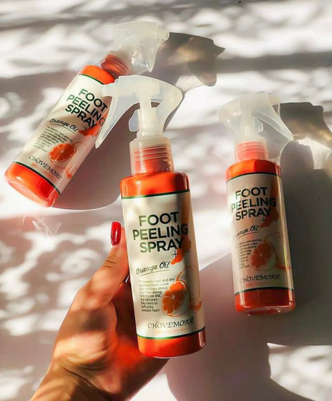 اسپری لایه بردار و پیلینگ پا ویتامین c