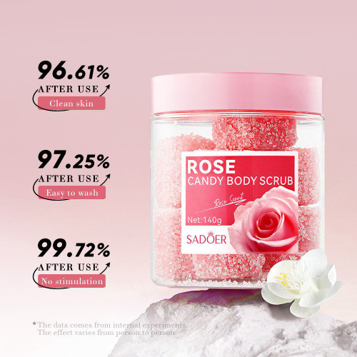 اسکراب آدامسی بدن مکعبی گل رز سادور